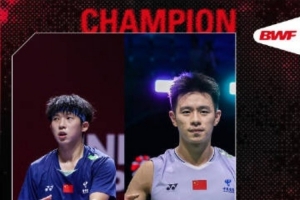 刘阳/刘毅2-1力克谢浩南/王昶，夺得全运会羽毛球男双金牌