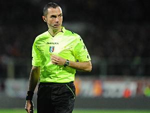 欧足联官方：意大利44岁主裁马尔科·圭达将执法阿森纳vs拜仁