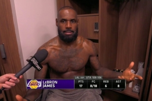 詹姆斯：我本来就不在节奏休息四天就更没节奏了 很期待正常赛程