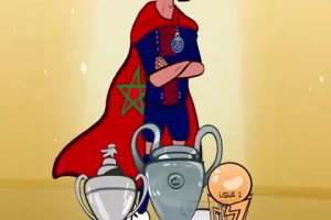 击败萨拉赫和奥斯梅恩！外网动画恶搞：阿什拉夫当选非洲足球先生