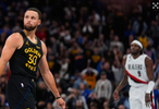 库里上演了“个人英雄主义”般的表现，却因球队失利而无法展露笑颜